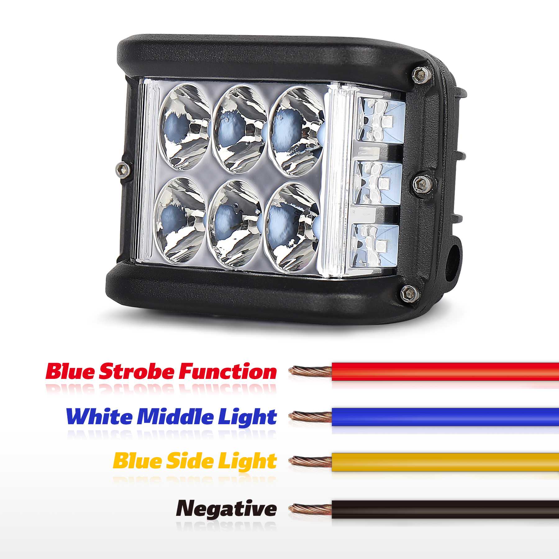 🚙OVOTOR LED trigubo apšvietimo visureigio modifikavimo lemputė