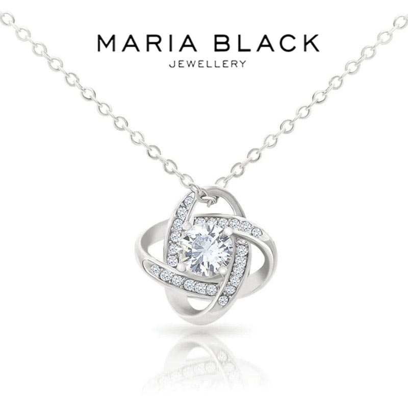 Ogrlica iz belega zlata - prava vrtnica - najboljše darilo za dekle, dekle, mamo