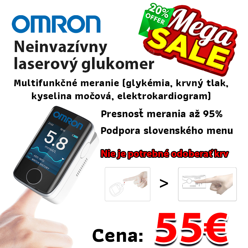 [Dovezené z Japonska] Neinvazívny vysoko presný glukomer Omron