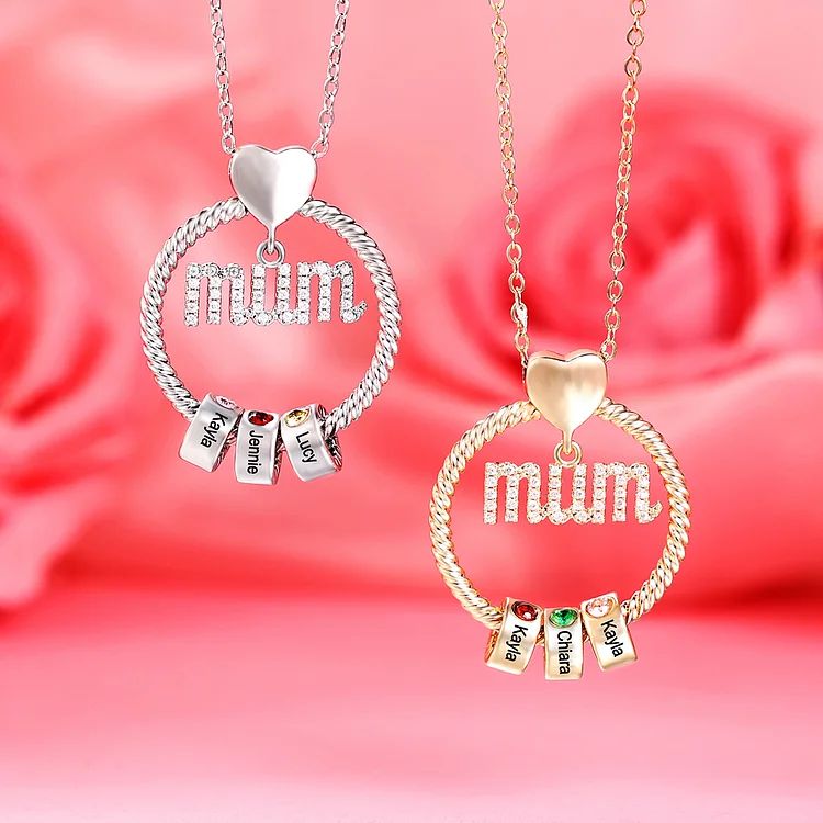 Set cadou colier rotund personalizat-nume personalizat