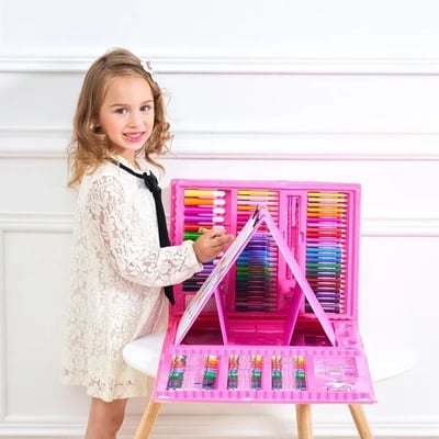 Deluxe 6-in-1 Kunst-Kreativitäts-Set(🎁Das beste Geschenk für Kinder)