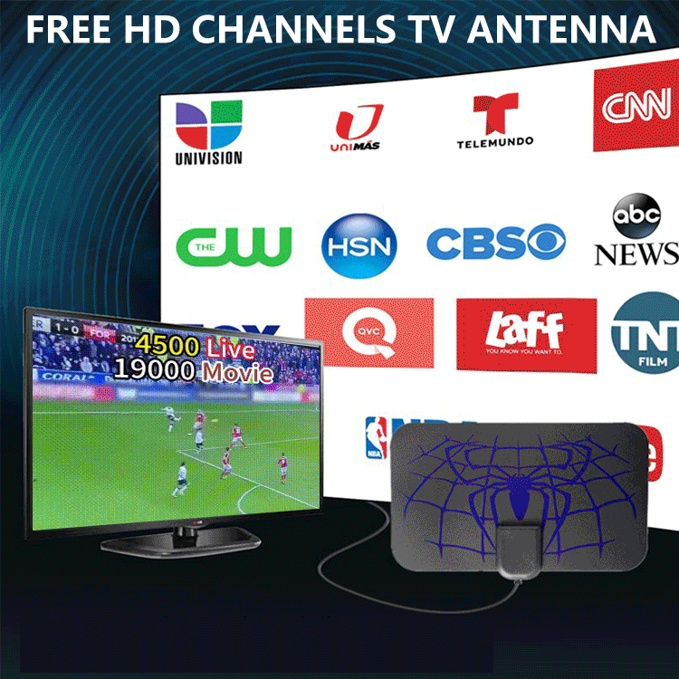 🔥Spider Model Noua antenă HDTV cu fir 4K (cip 5G, 🌎 disponibil pentru utilizare globală)
