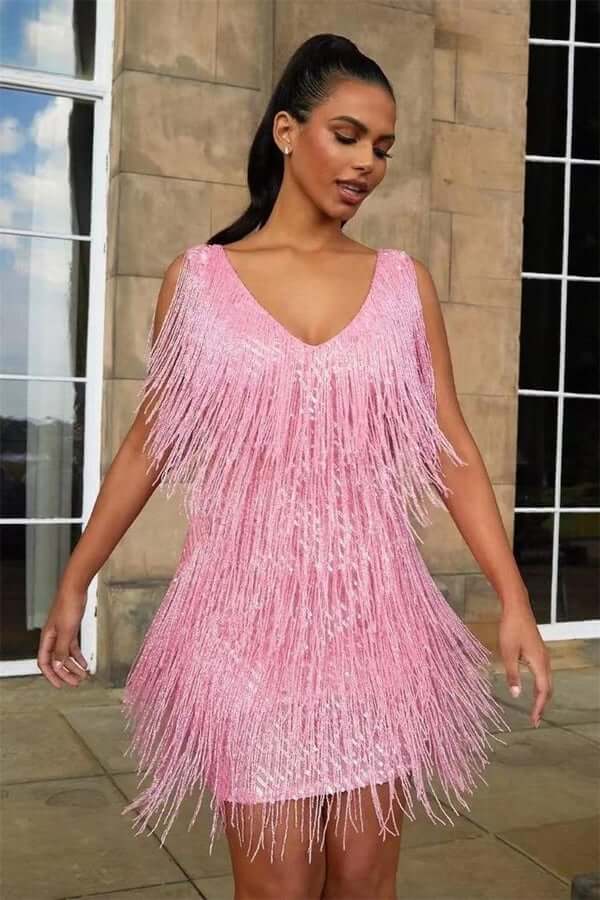 Sexy Prinzessinnenkleid mit V-Ausschnitt