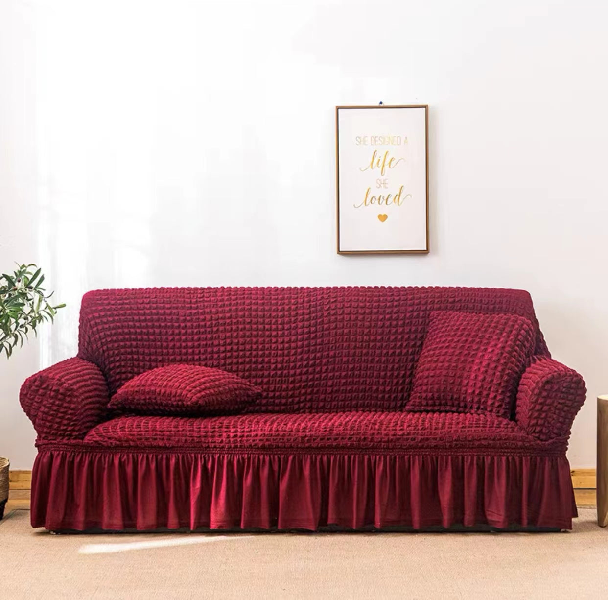 2023 Stretch Sofa Abdeckung all-inclusive Universal-Modelle, Blase Garn Sofa Abdeckung, Anti-Katzen-Kratzer vier Jahreszeiten universal