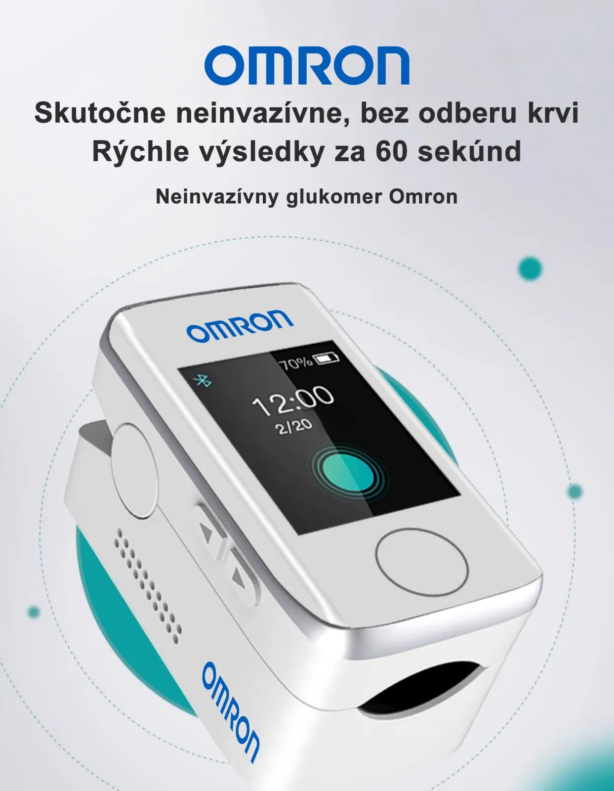 [Dovezené z Japonska] Neinvazívny vysoko presný glukomer Omron