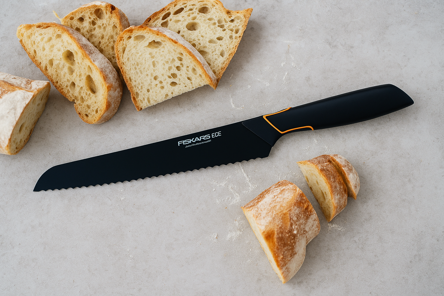 🍽️ Limitovaná edícia | 5-dielna sada nožov FISKARS® v bloku EDGE BLOCK – ostrý kuchynský nôž + brúsna sada