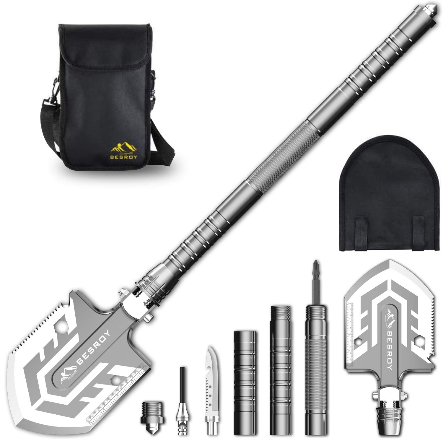 ⚒️⚒️Lopata tactica Lopata pliabila multifunctionala 23-in-1 Instrumentul suprem de supravietuire
