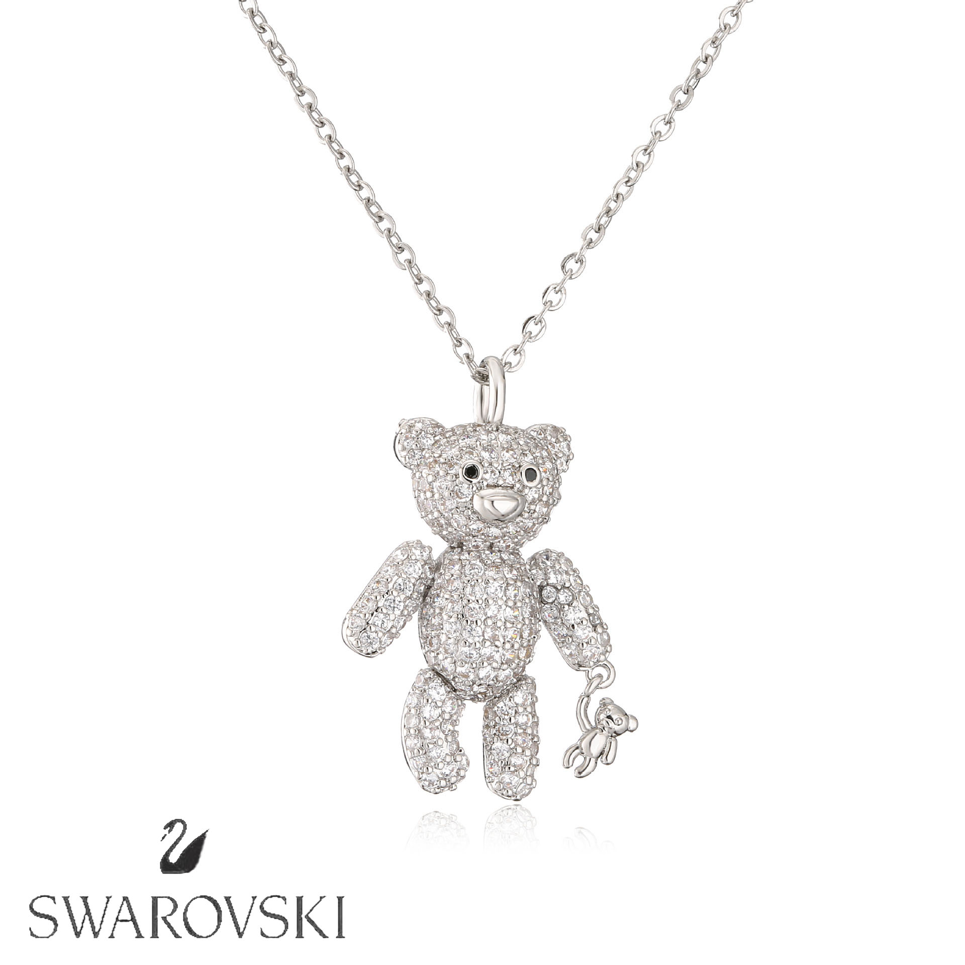 🔮💎Swarovski Diamond Bear karoliai🐻
