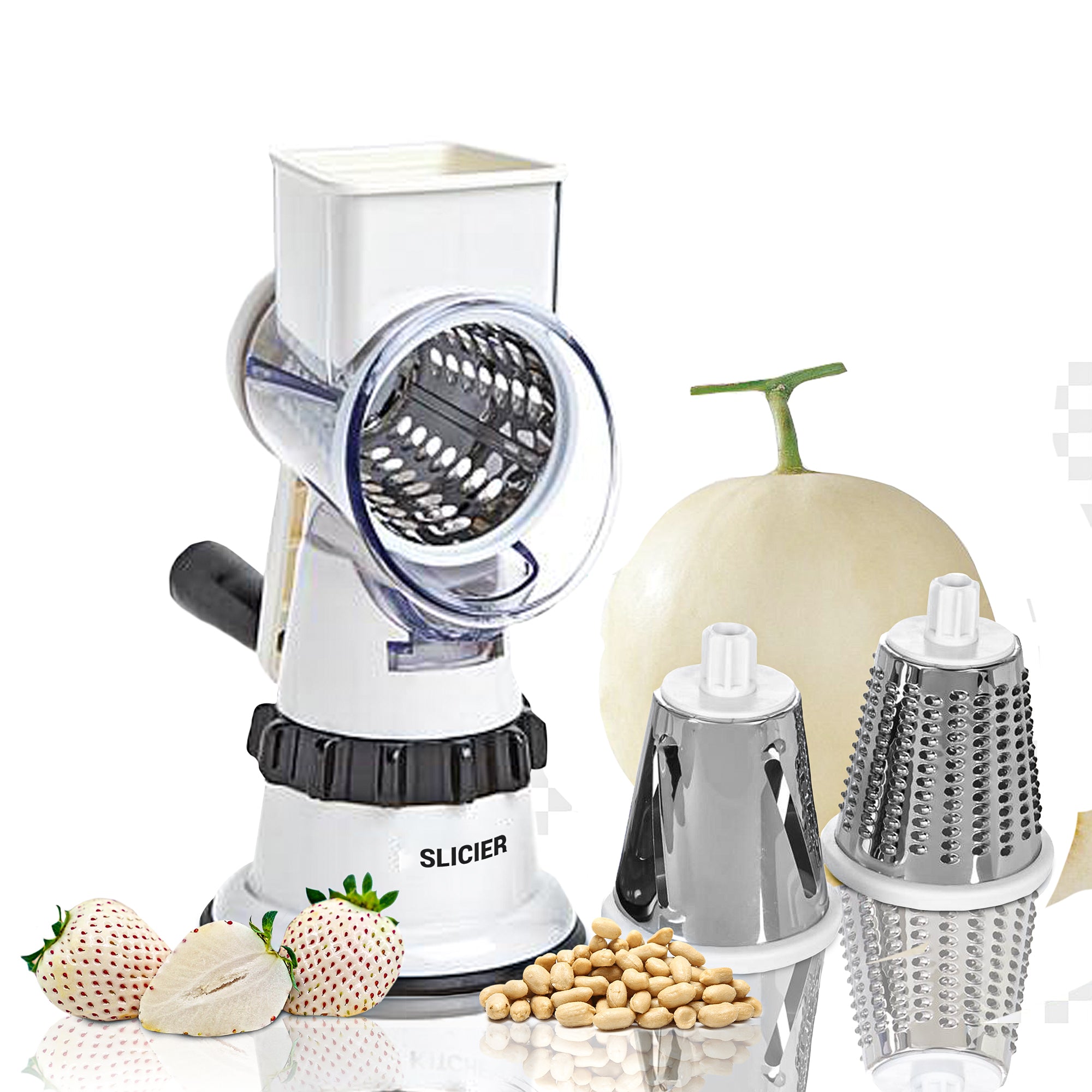 Tăiător de legume cu tambur multifuncțional