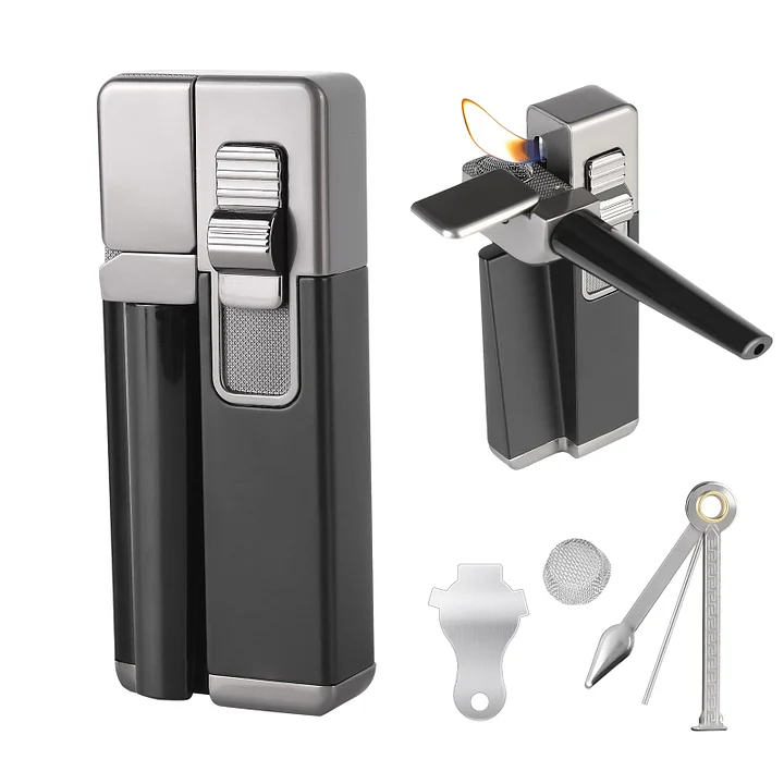 YUSUD Set 2 in 1 accendini portatili per tubi in metallo