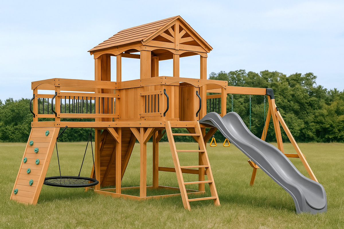 Gioco Scivolo Con Altalena In Legno Altalena Con Scivolo Per