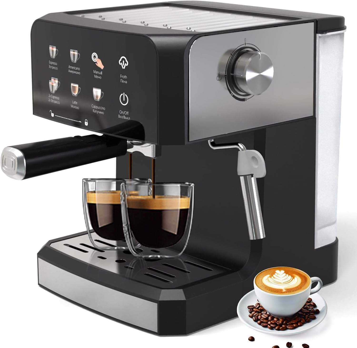 Coffee Machine With Milk Frother John Lewis Homever Espresso