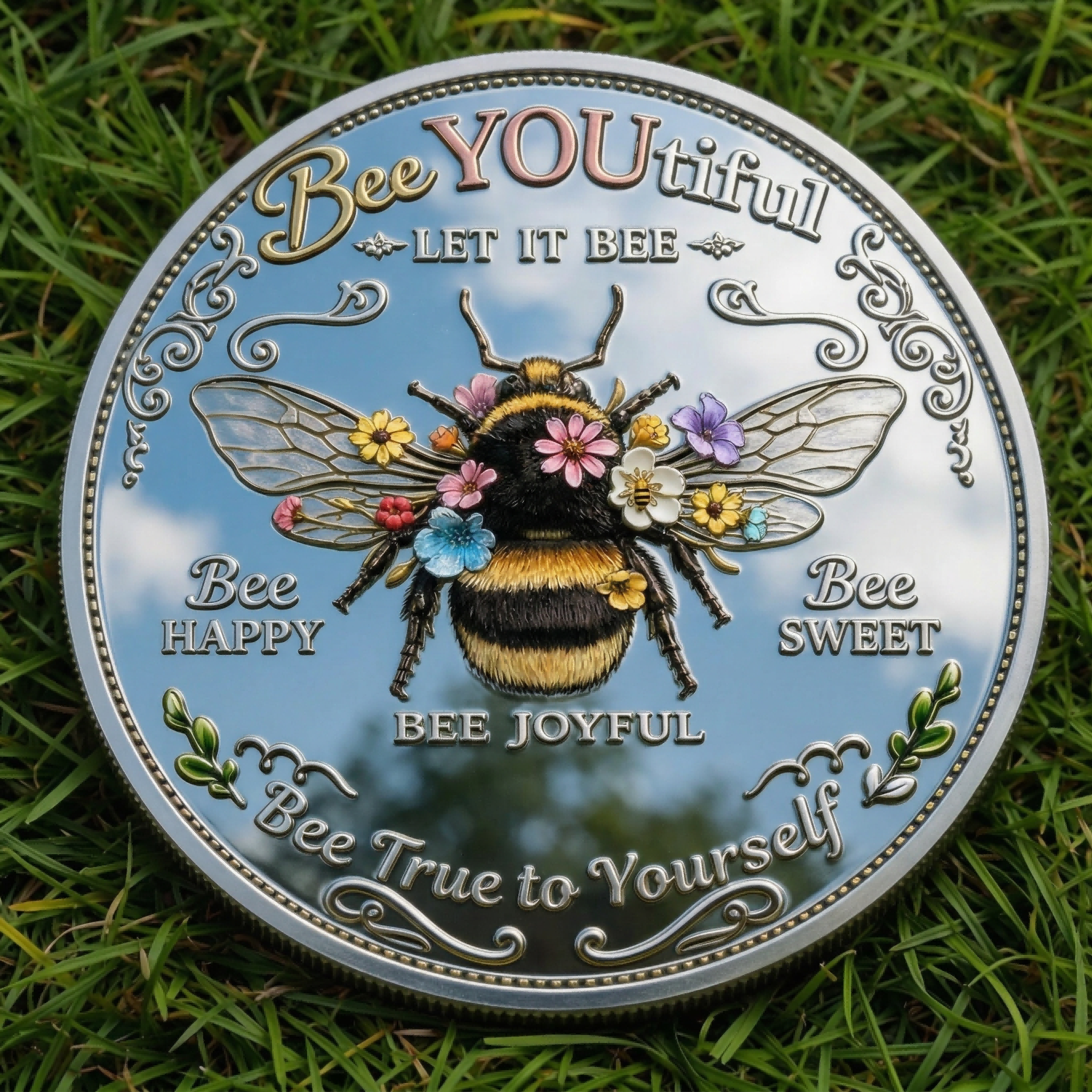 ⚡️Last Day 60% OFF - BeeYoutiful Honey Bee Inspirational Coin 🐝🪙🌼