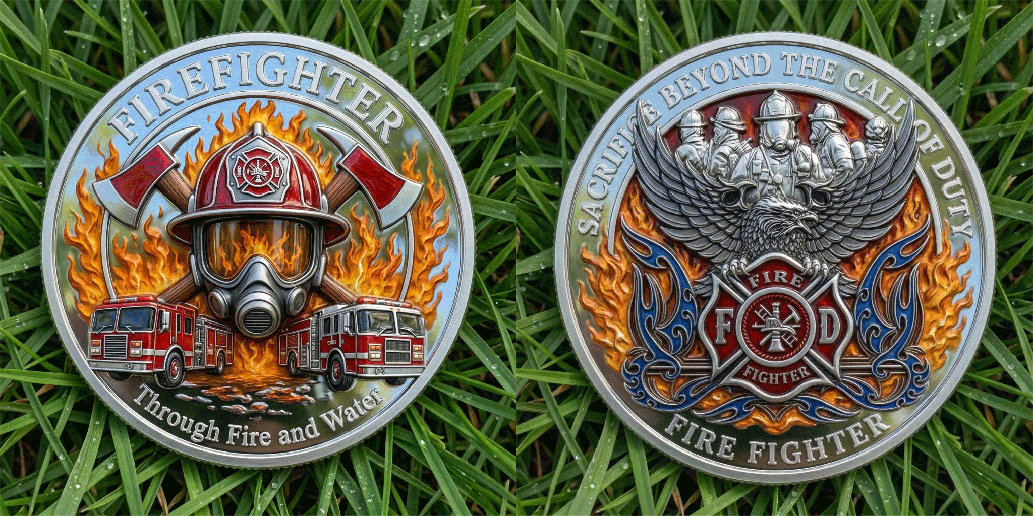 ⚡️Last Day 60% OFF - Firefighter Honor Tribute Commemorative Coin 🚒🔥🪙