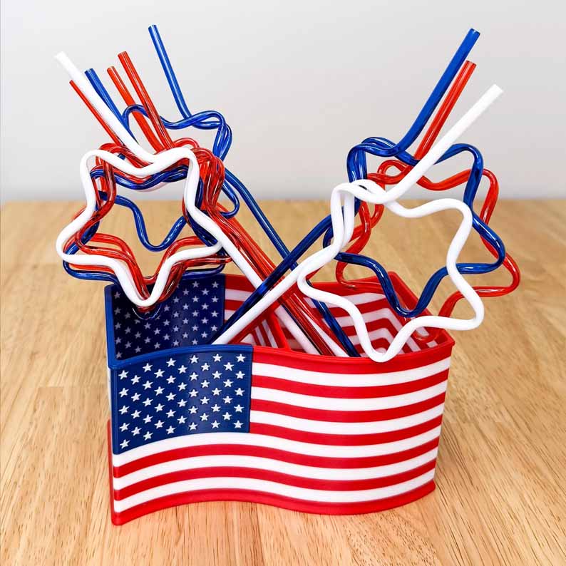 🎁Last Day 60% OFF - Patriotic Cutlery Straw Holder