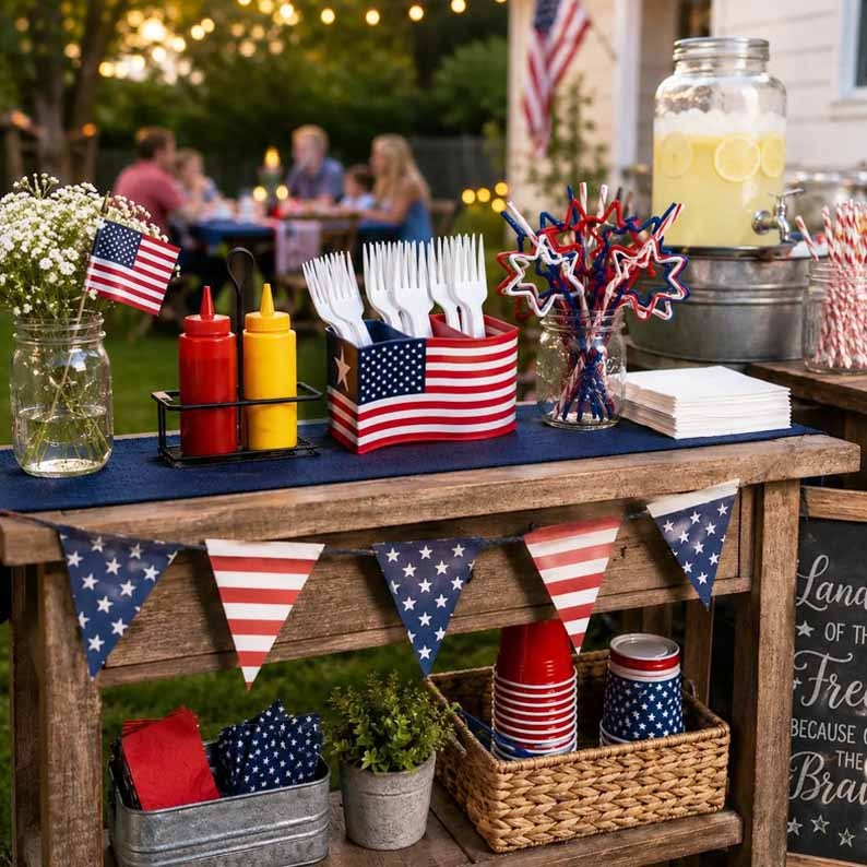 🎁Last Day 60% OFF - Patriotic Cutlery Straw Holder