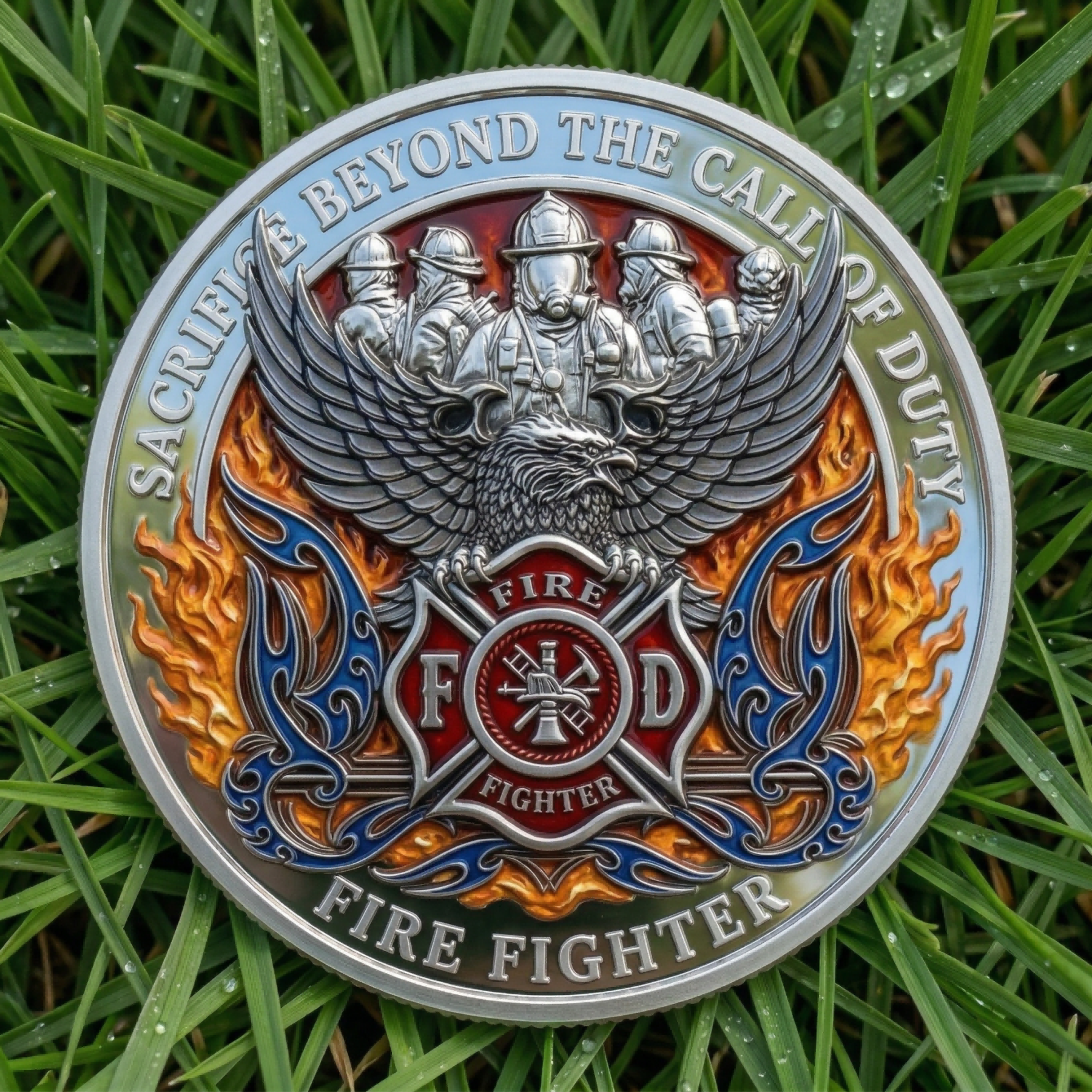 ⚡️Last Day 60% OFF - Firefighter Honor Tribute Commemorative Coin 🚒🔥🪙
