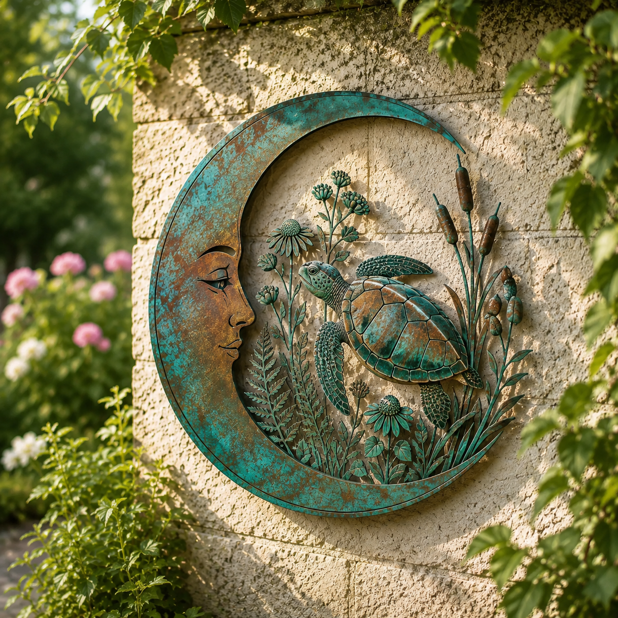 Moon Turtle Wall Decor