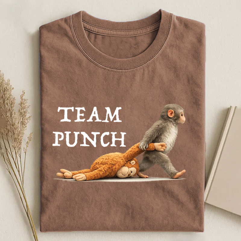 Retro Monkey Baby Punch T-shirt