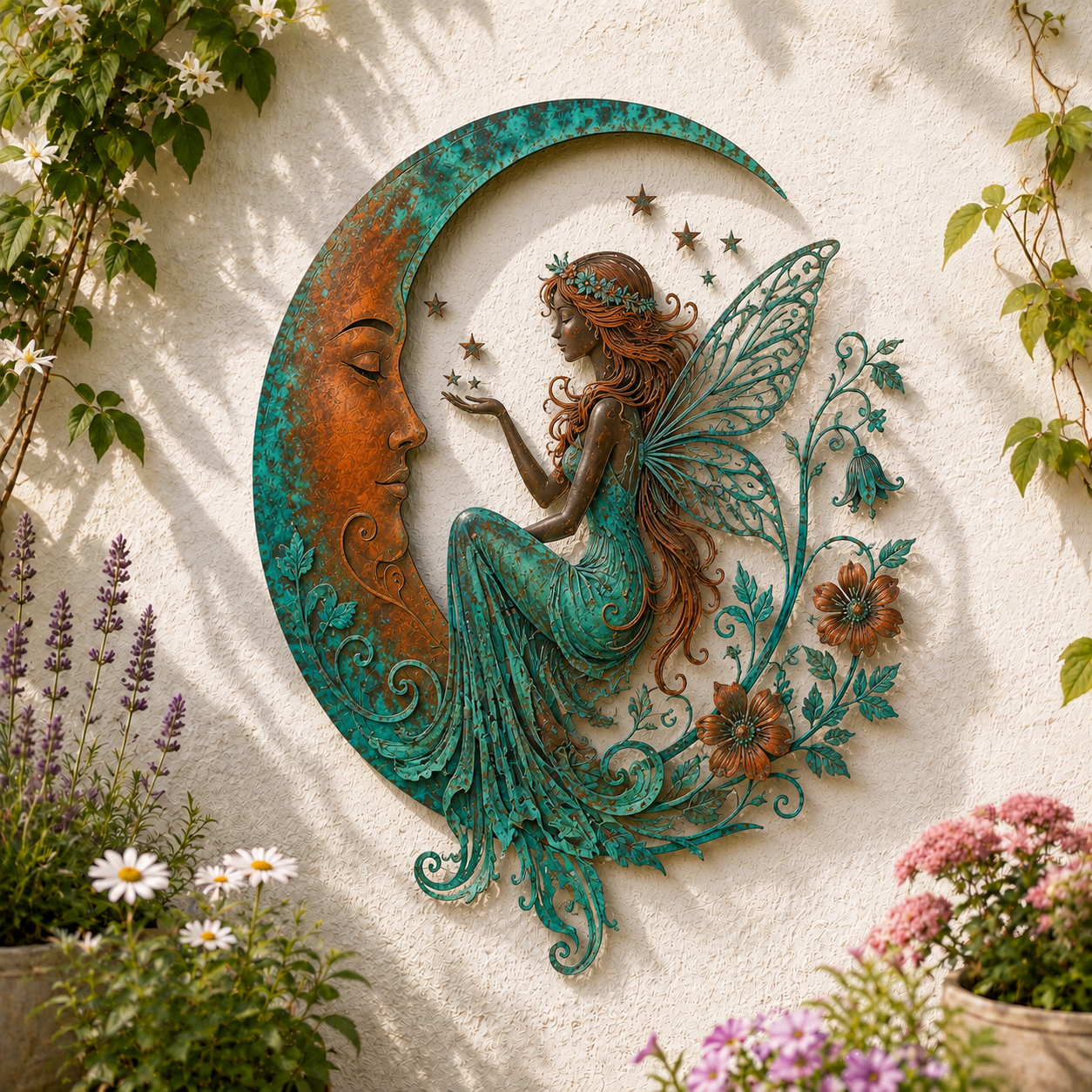 Dragonfly Moon Wall Decor
