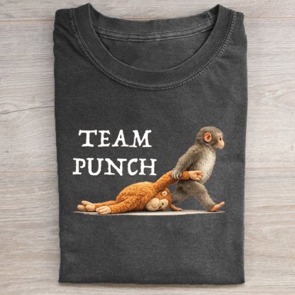 Retro Monkey Baby Punch T-shirt