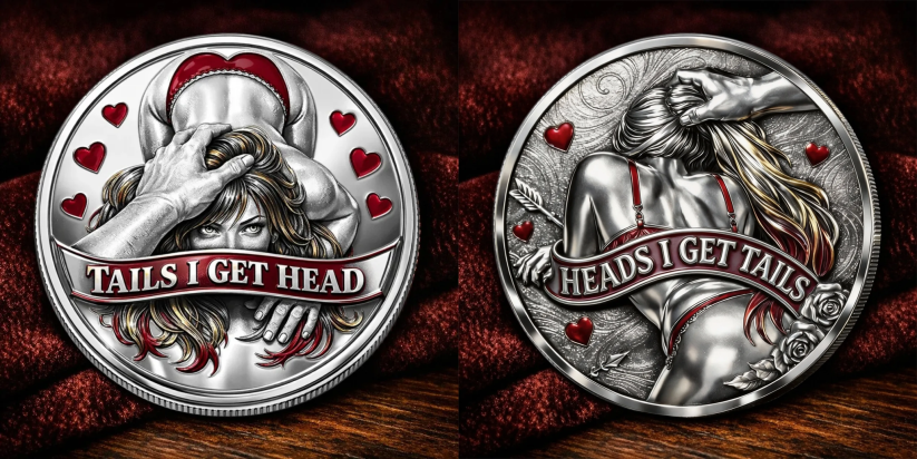 🌹Early Valentine Sale 60% OFF -❤️Heads I Get Tail / Tails I Get Head Commemorative Coin