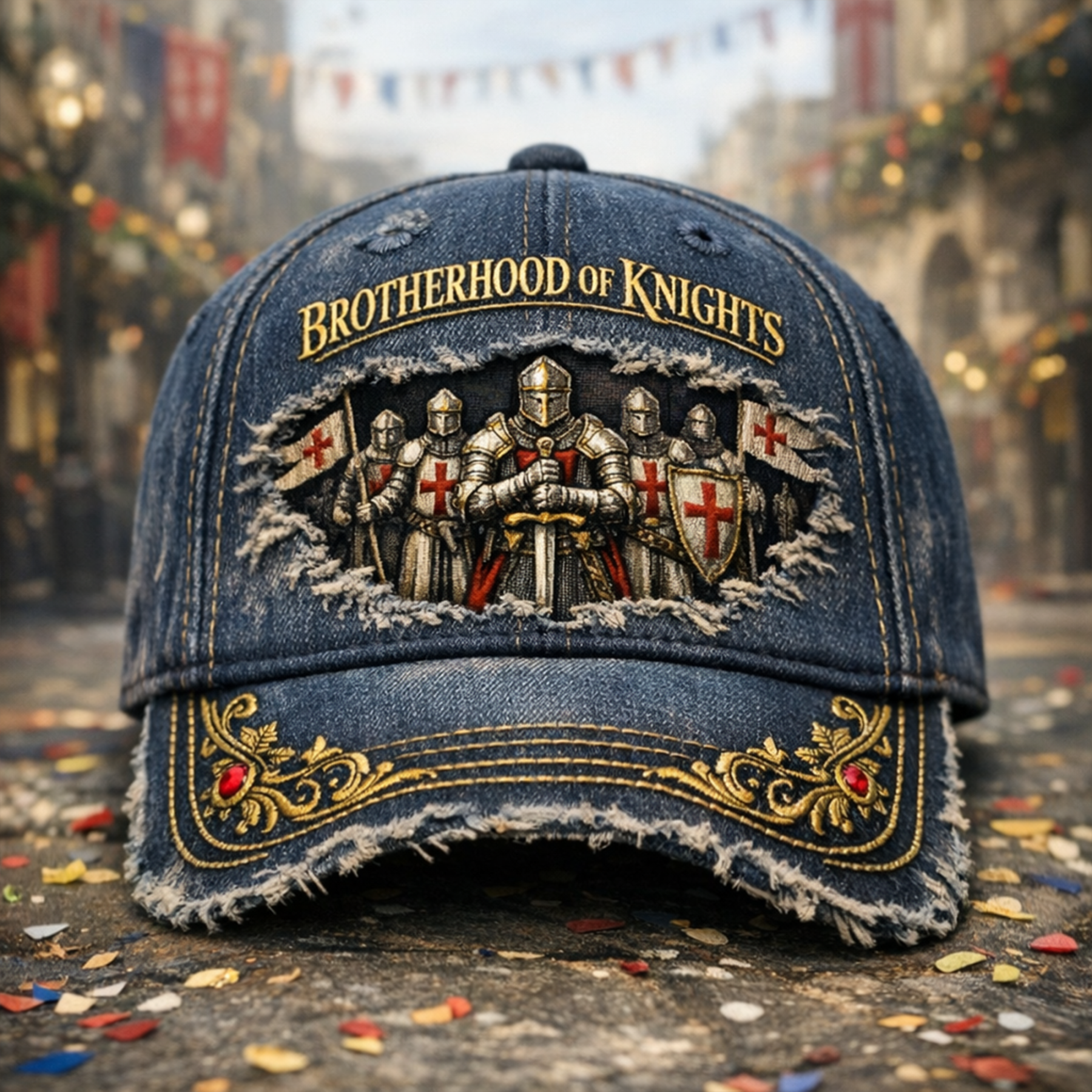 Vintage Warrior Denim Cap