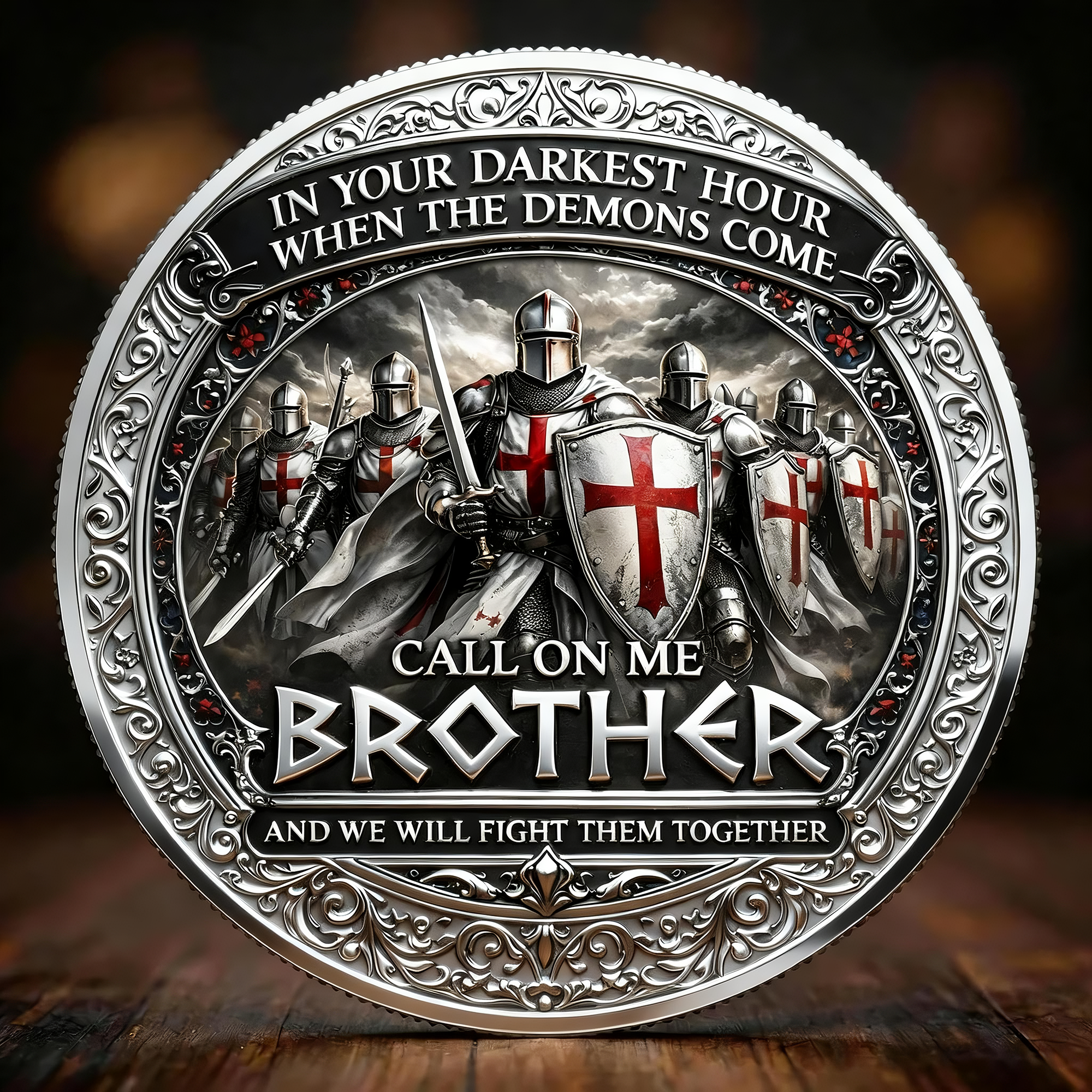 Brotherhood of Knights “Call On Me Brother” Commemorative Coin