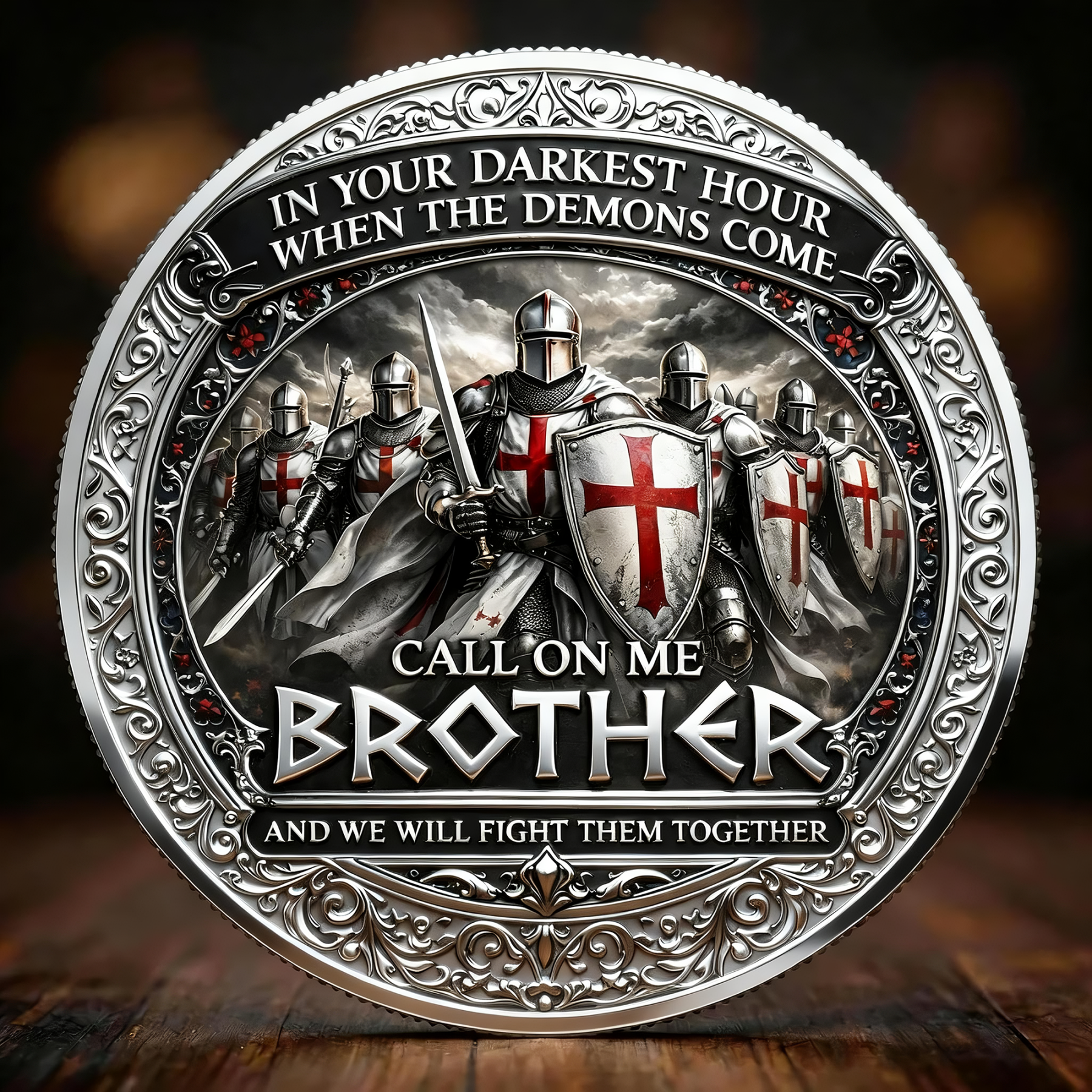 Brotherhood of Knights “Call On Me Brother” Commemorative Coin