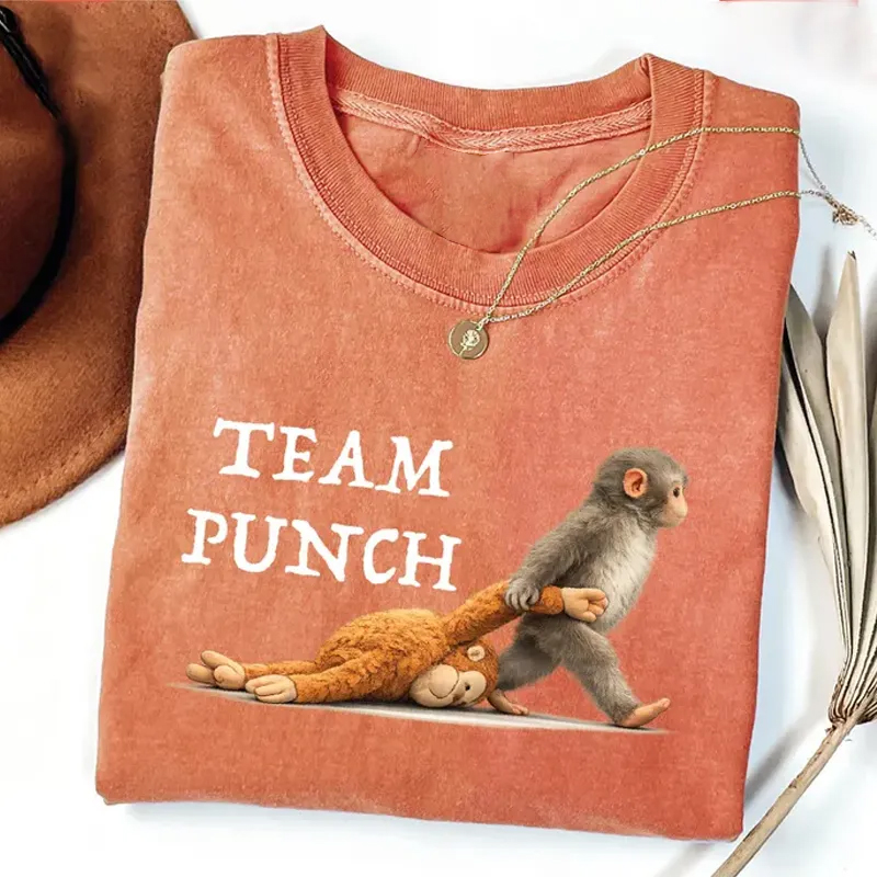 Retro Monkey Baby Punch T-shirt