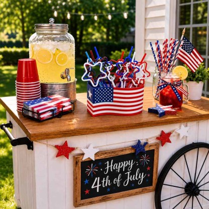 🎁Last Day 60% OFF - Patriotic Cutlery Straw Holder