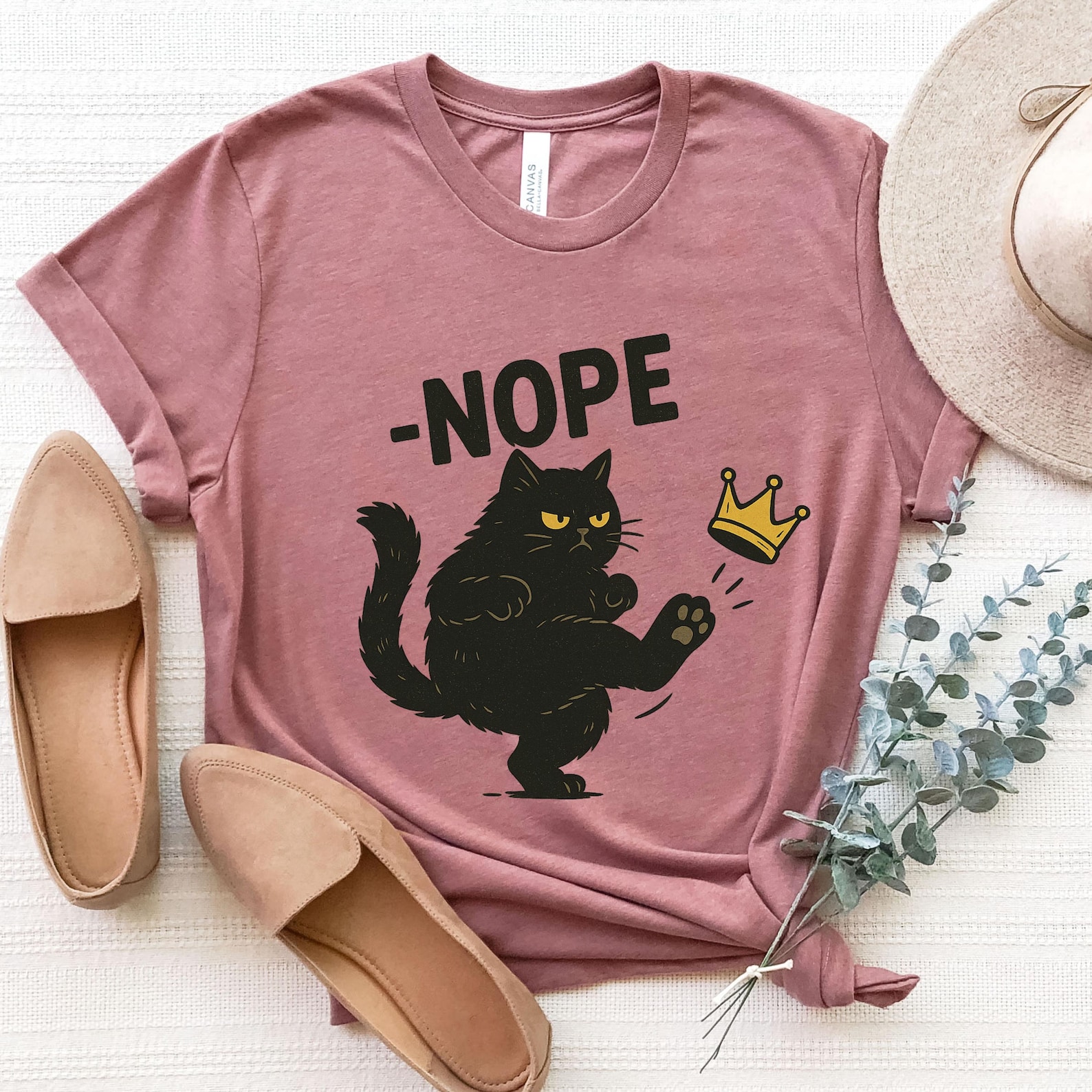 No Kings in America Black Cat Shirt