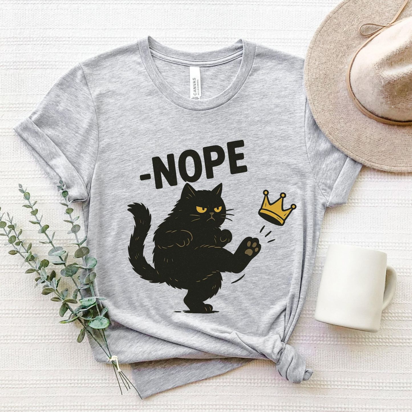 No Kings in America Black Cat Shirt