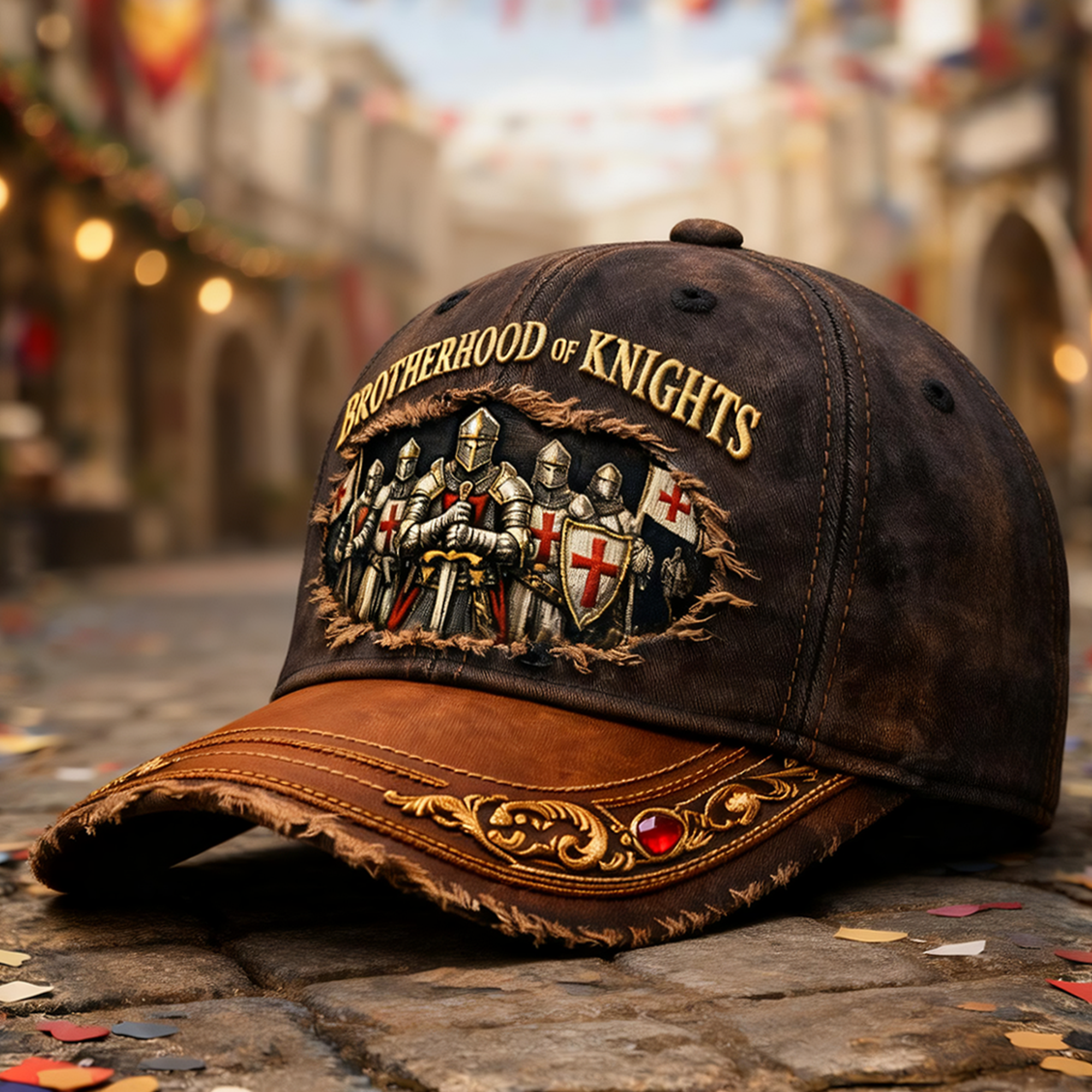 Vintage Denim Warrior Cap