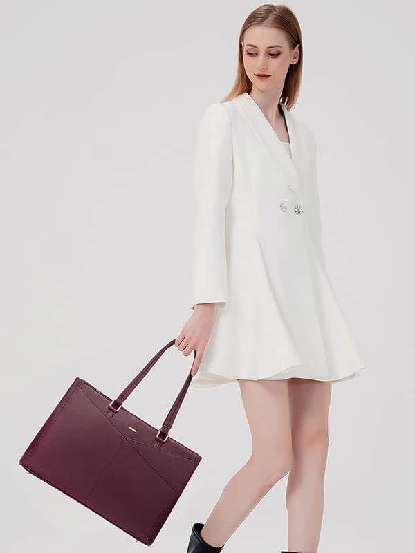 Laptop Tote Bag Waterproof Leather Computer Bags Business