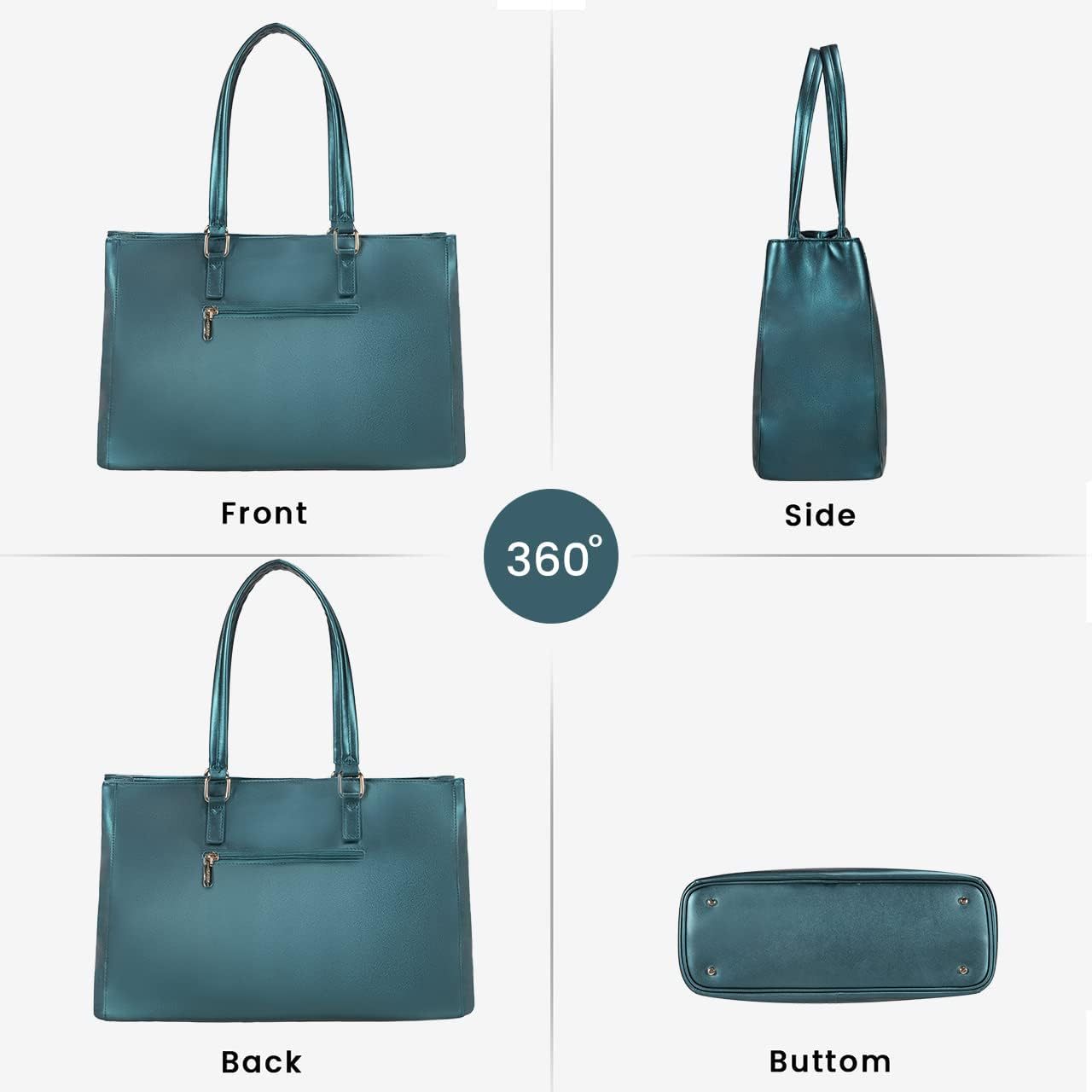 Laptop Tote Bag Waterproof Leather Computer Bags Business