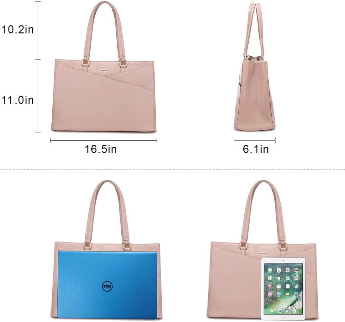 Laptop Tote Bag Waterproof Leather Computer Bags Business