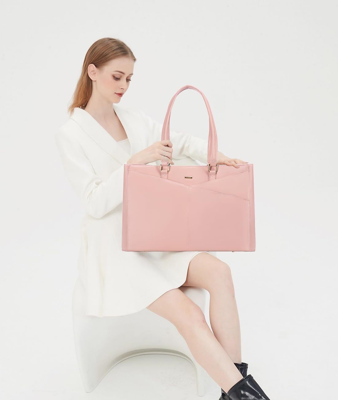 Laptop Tote Bag Waterproof Leather Computer Bags Business