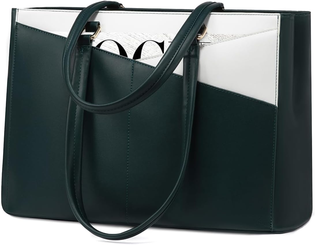 Laptop Tote Bag Waterproof Leather Computer Bags Business