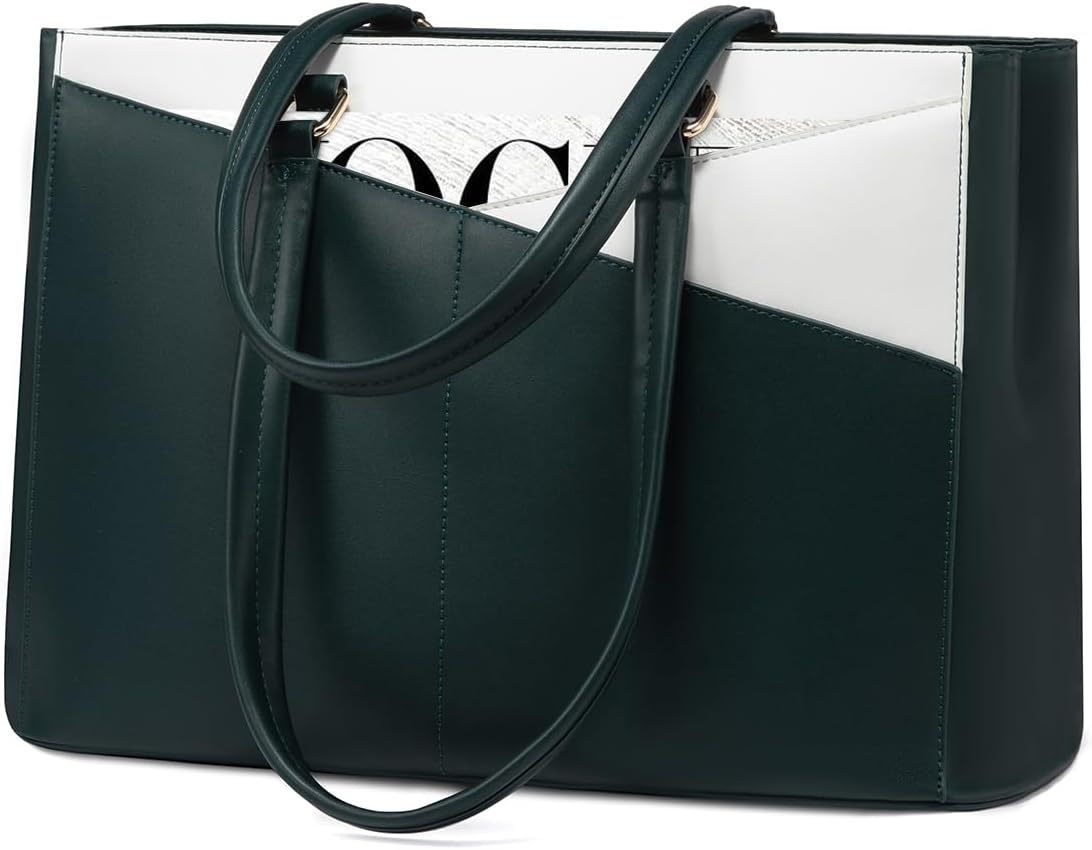 Laptop Tote Bag Waterproof Leather Computer Bags Business
