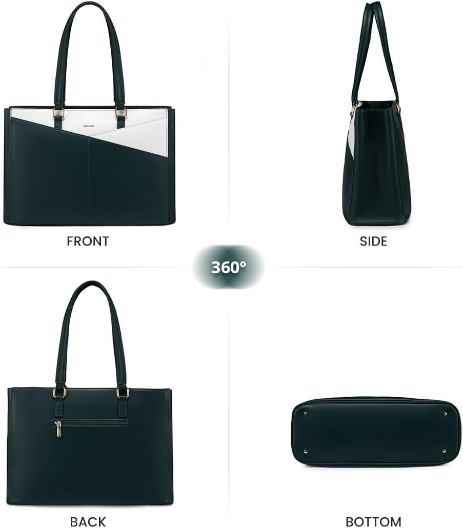 Laptop Tote Bag Waterproof Leather Computer Bags Business