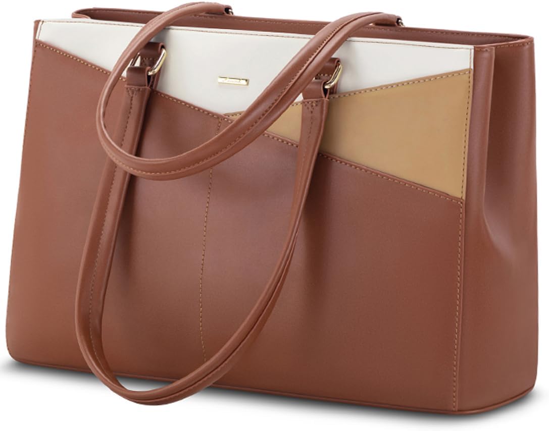 Laptop Tote Bag Waterproof Leather Computer Bags Business