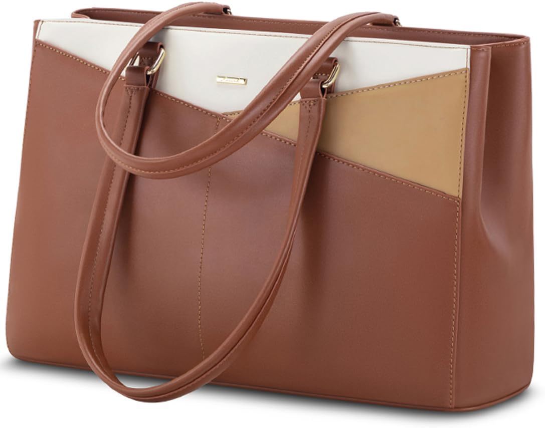Laptop Tote Bag Waterproof Leather Computer Bags Business