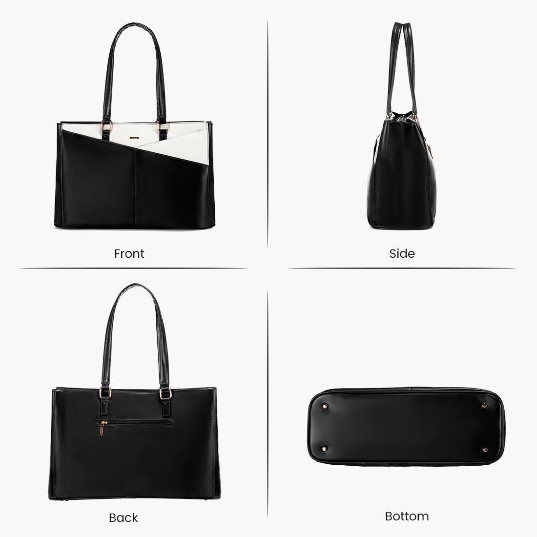 Laptop Tote Bag Waterproof Leather Computer Bags Business