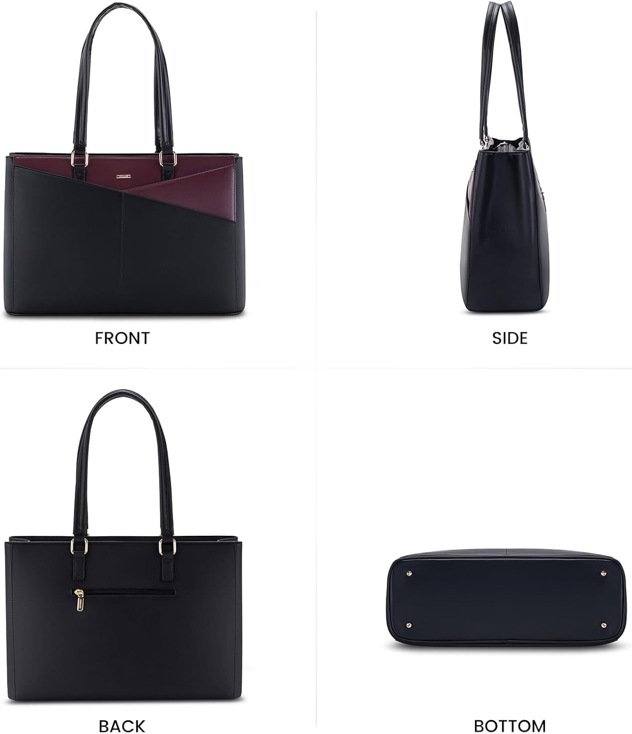 Laptop Tote Bag Waterproof Leather Computer Bags Business