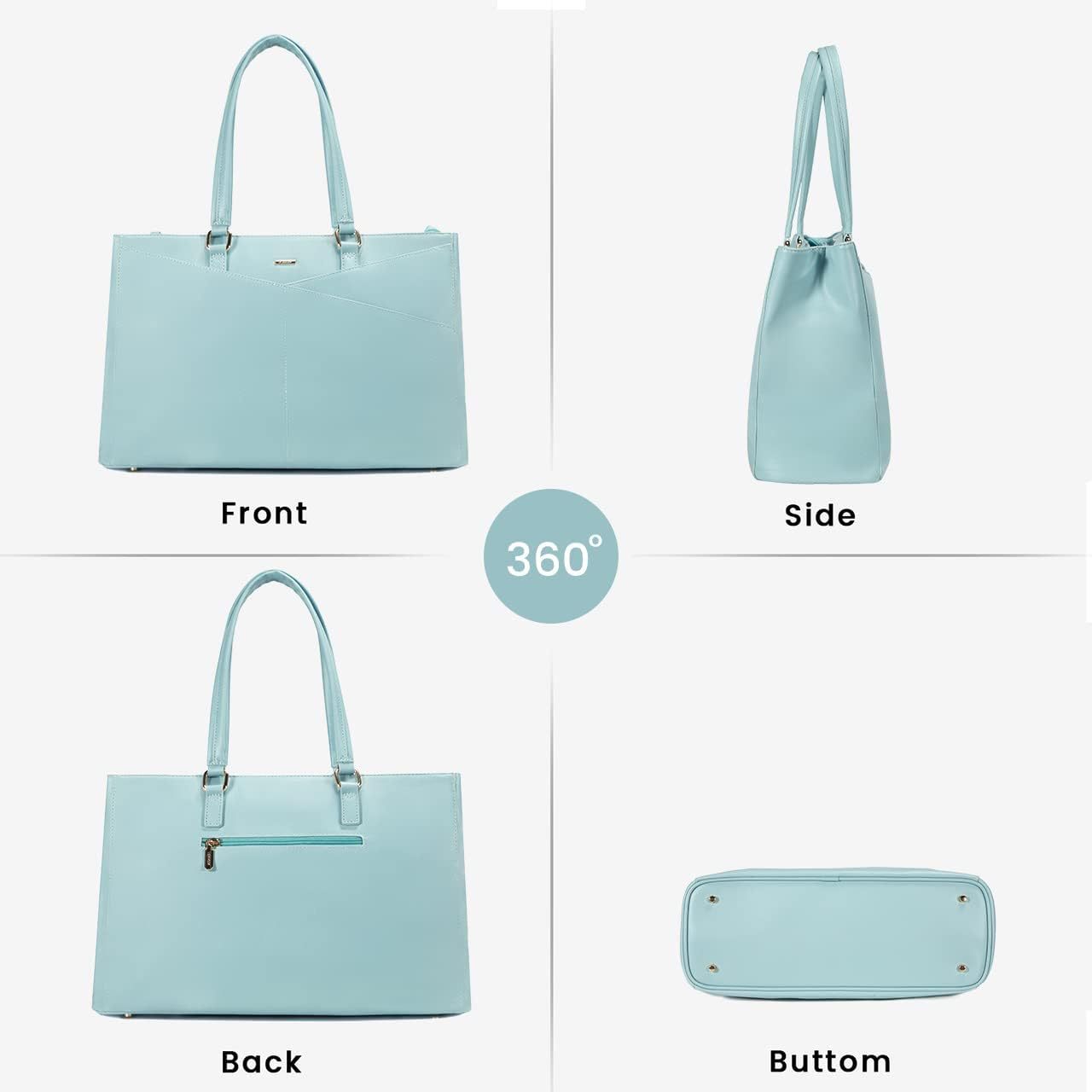Laptop Tote Bag Waterproof Leather Computer Bags Business