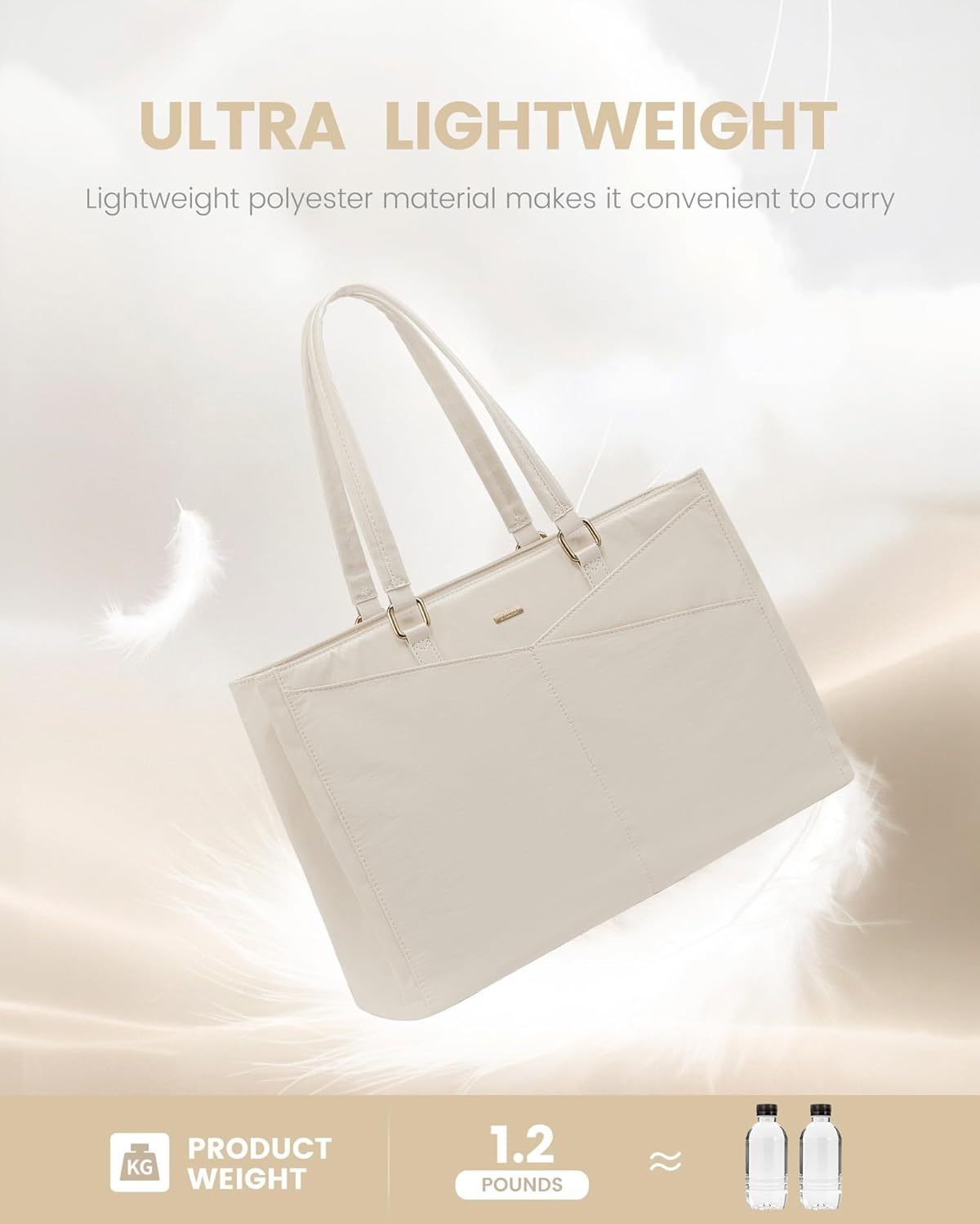 Laptop Tote Bag Waterproof Leather Computer Bags Business