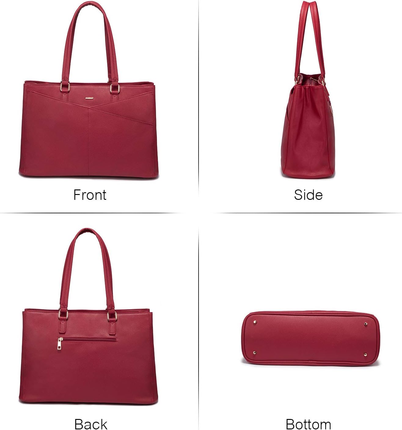 Laptop Tote Bag Waterproof Leather Computer Bags Business