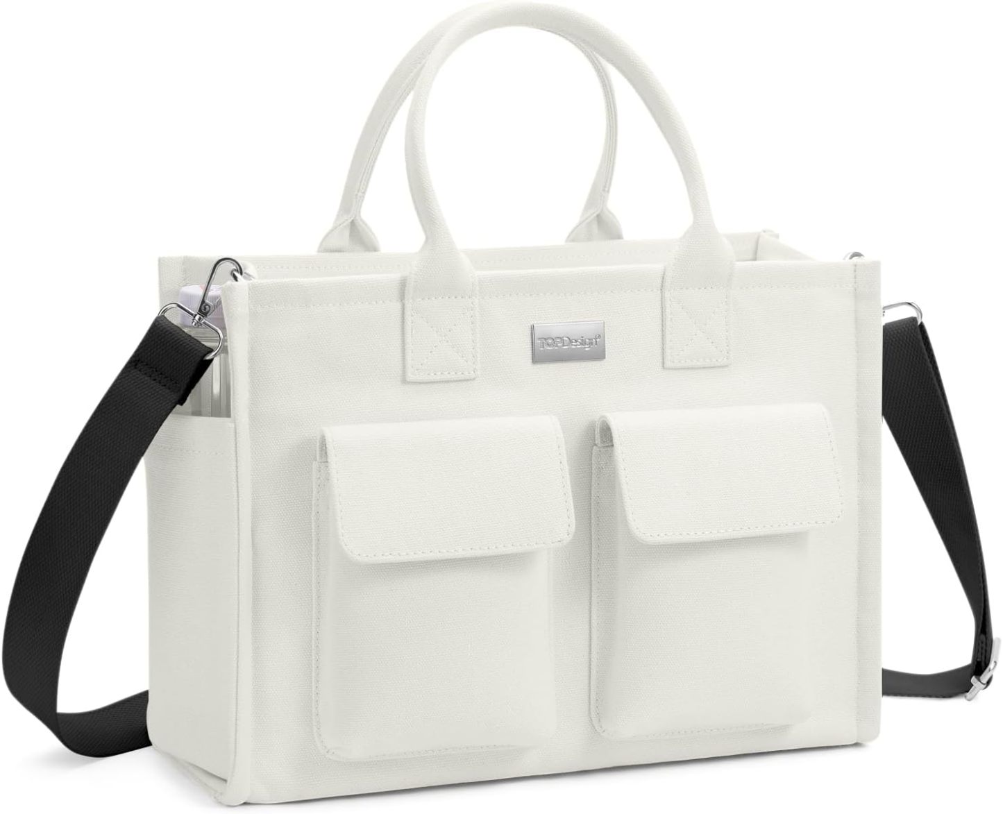 Heavy Duty Canvas Tote Bag for Women Handbag with Pockets