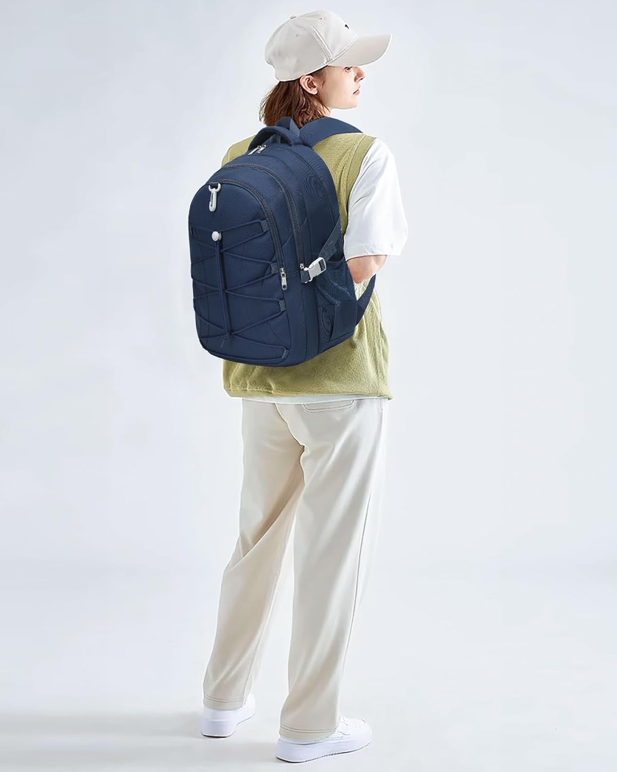 School Backpack for Teen Boys Girls Bookbag with Laptop Sleeve Back